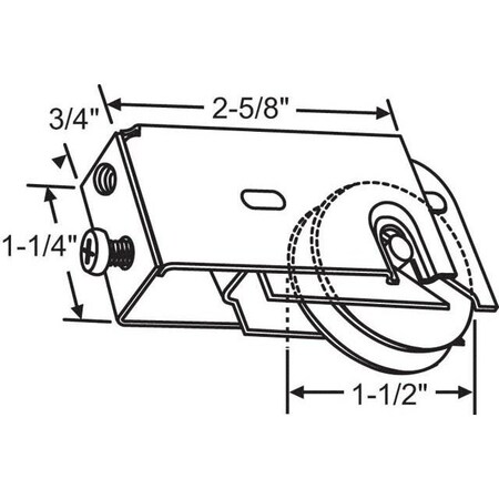 Strybuc Patio Door Roller Assembly 9-392SPB